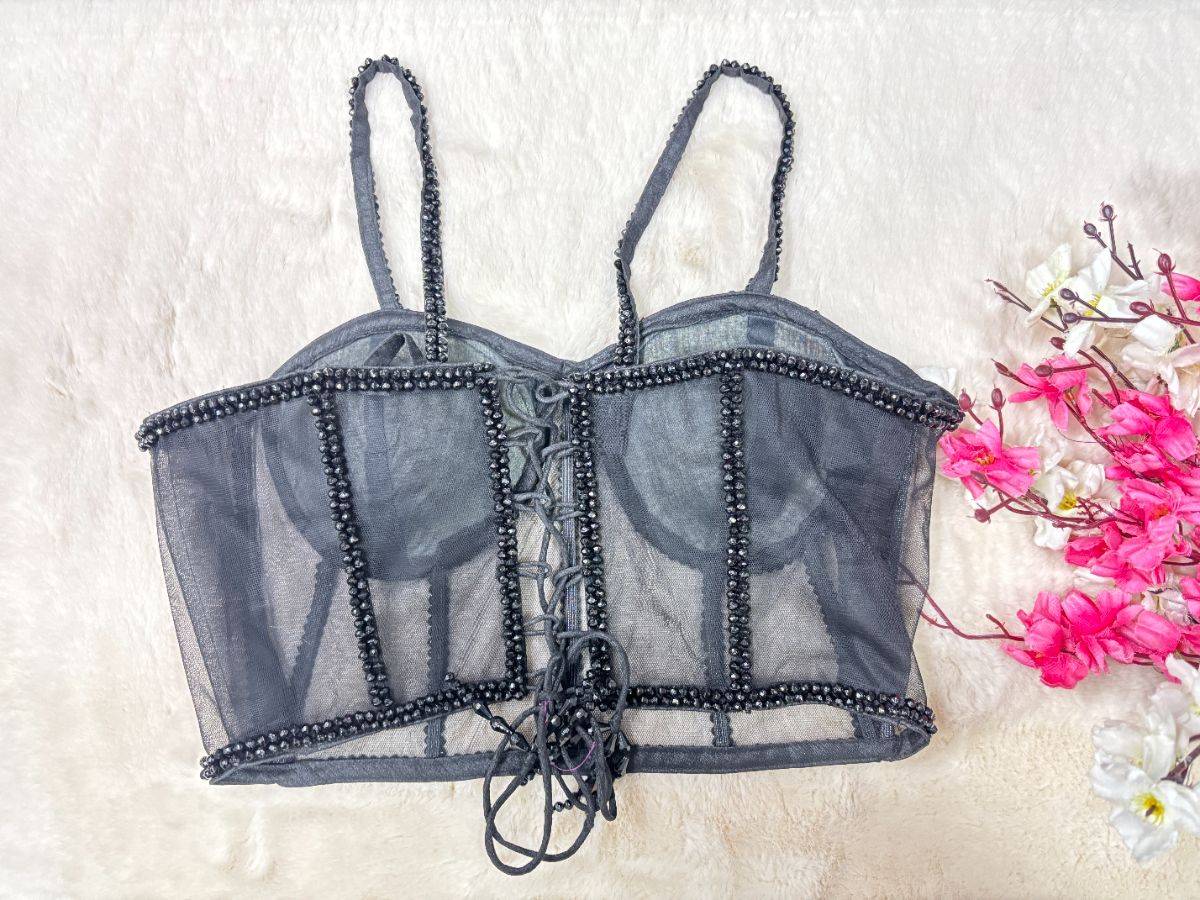 Midnight Muse Corset Blouse - View 4
